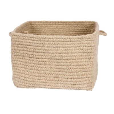 Colonial Mills Natural Shelf Square Basket ; Natural