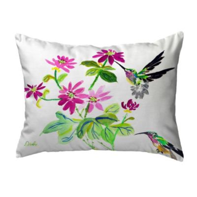 Betsy Drake Interiors Ruby Throat Noncorded Indoor/outdoor Pillow 11X14