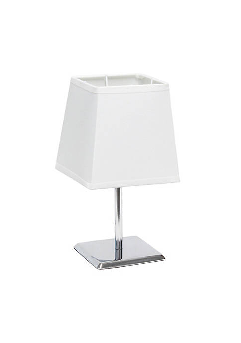 Simple Designs Modern Decorative Mini Chrome Table Lamp