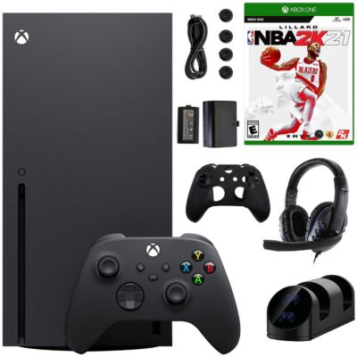 Microsoft Xbox Series X 1Tb Console With Nba 2K21 And Accessories Kit, Black -  672975387372