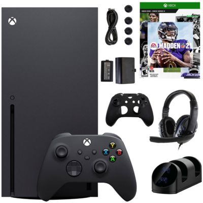 Microsoft Xbox Series X 1Tb Console With Madden 21 And Accessories Kit, Black -  672975384197