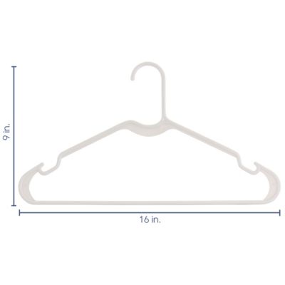 Elama Black Plastic Hangers 50-Pack