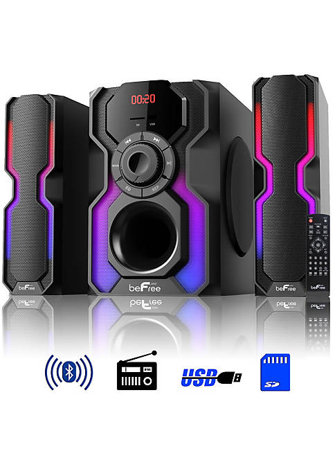 beFree Sound 2.1 Channel Bluetooth Multimedia Wired Speaker