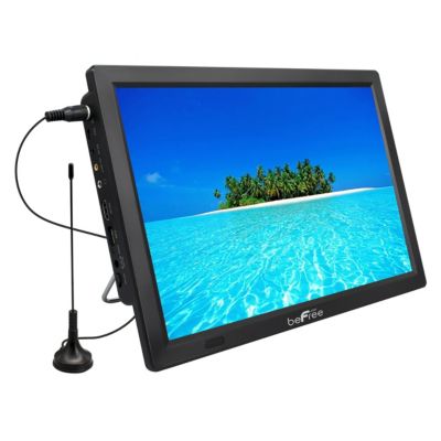 Befree Sound Portable Rechargeable 14 Inch Led Tv With Hdmi, Sd/mmc, Usb, Vga, Av In/out And Built-In Digital Tuner In Black -  840191202964