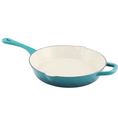Crock-pot Crock-Pot Artisan 12 Inch Enameled Cast Iron Skillet in Scarlet Red