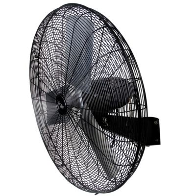 The Vie Air 30 Inch Tilting Wall Mountable Heavy Duty Commercial Strength Oscillating Fan With 3 Speed Motor, Black -  602573707111