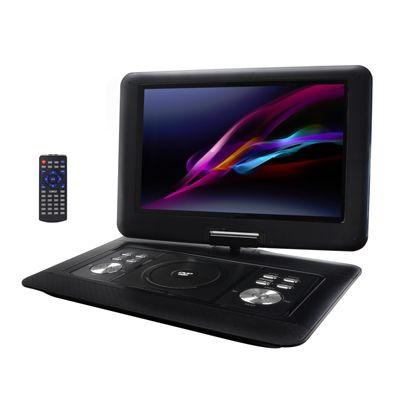 Trexonic 13.3 Inch Portable Dvd Player With Swivel Tft-Lcd Screen And Usb,sd,av Inputs, Black -  840191205354
