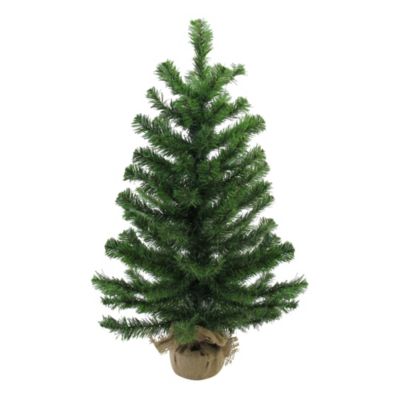 Northlight 28"" Balsam Pine Medium Artificial Christmas Tree In Burlap Base - Unlit