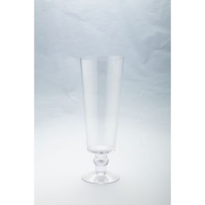 Cc Home Furnishings 15"" Clear Champagne Style Tabletop Glass Vase
