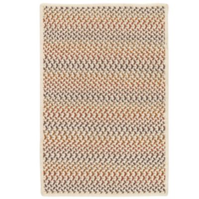 Colonial Mills 10' X 13' Beige Brown And Orange Braided Rectangular Area Rug -  747653233064