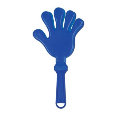 Beistle Club Pack Of 12 Fun Party-Time Blue Hand Clapper Party Favors 7.5