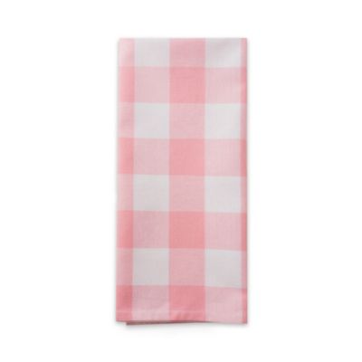 Contemporary Home Living Set of 4 Black and White Gingham Patterned  Rectangular Dish Towels 28