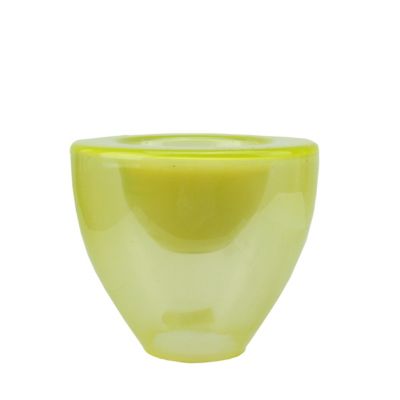 Northlight 6"" Lime Green Torchiere Shaped Glass Votive Candle Holder With Wax Candle