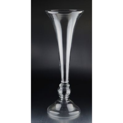 Cc Home Furnishings 28.5"" Clear Solid Classic Style Glass Vase Tabletop Decor