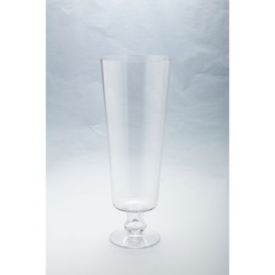 Cc Home Furnishings 19"" Clear Champagne Style Tabletop Glass Vase