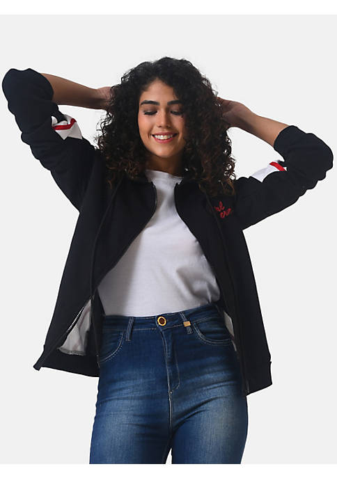 Campus Sutra Women Self Design Stylish Casual Sweatshirts
