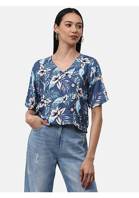 Campus Sutra Women Floral Design Casual Top
