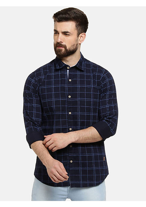 Campus Sutra Full Sleeve Men Checkered Casual Spread