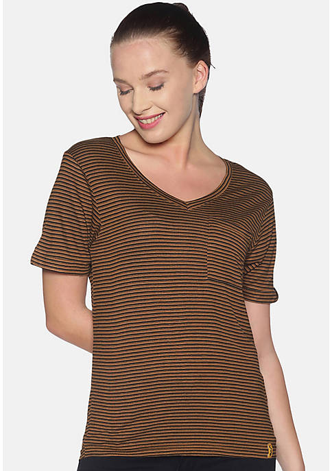 Campus Sutra Women Striped Stylish Casual Tops