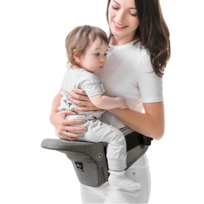 Sunveno Collapsible Hipseat Baby Carrier W/ Travel Bag Grey -  810125620614