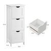 VASAGLE 3 Drawers Floor Cabinet 12.6 x 11.8 x 31.9 Inches