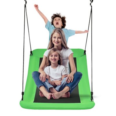 Slickblue 700Lb Giant 60 Inch Skycurve Platform Tree Swing For Kids And Adults, Green -  746644004508