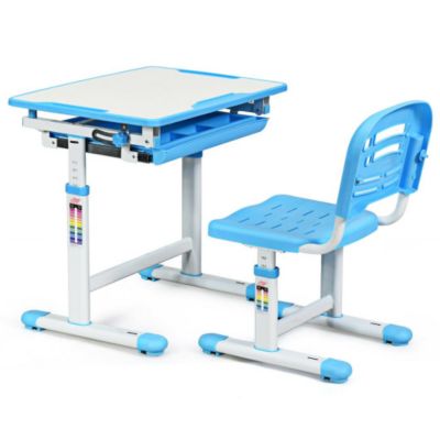 Slickblue Height Adjustable Children's Desk Chair Set