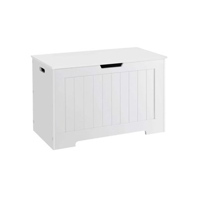 Vasagle Lift Top Entryway Storage Chest/bench With 2 Safety Hinge, Wooden Toy Box