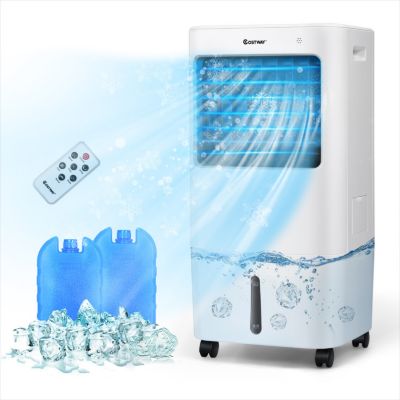 Slickblue Evaporative Portable Air Cooler Fan With Remote Control-White