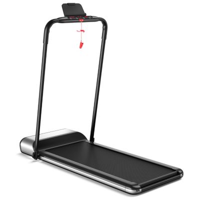 Slickblue Ultra-Thin Electric Folding Motorized Treadmill With Lcd Monitor Low Noise