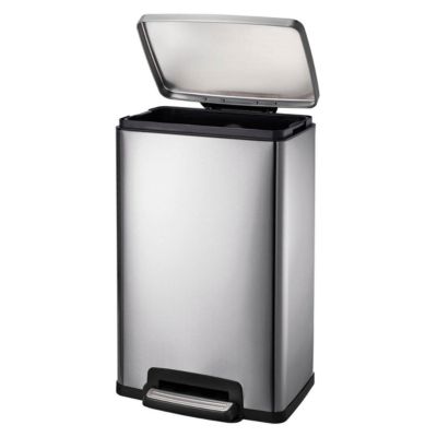 13 Gallon Stainless Steel Open Top Round Trash Bin - Tramontina US