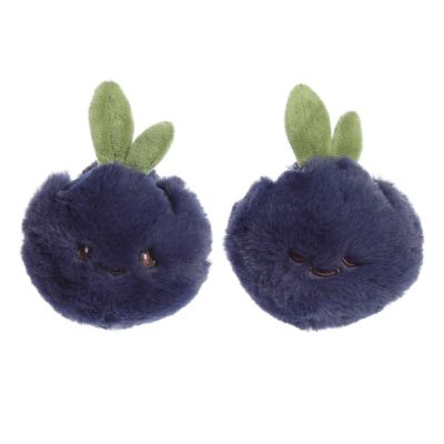 Ebba Mini Blueberry Rattle & Crinkle Set Precious Produceâ¢ Adorable Baby Stuffed Animal Blue 4