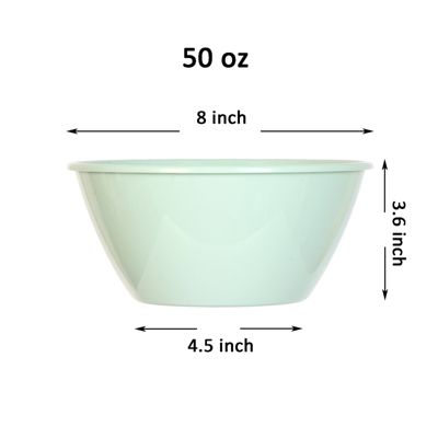 Youngever 9 Pack 32OZ Large Plastic Bowls, Cereal Bowls, Soup