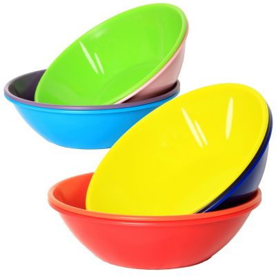 Youngever 22 Ounce Plastic Bowls with Lids, Cereal Bowls, Soup Bowls, Food  Storage Containers, Set of 9 in 9 Assorted Colors