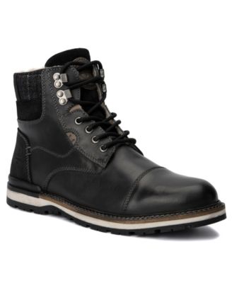 Reserved Footwear New York Men's Jabari Leather Boot, Black, 9M -  193871431872