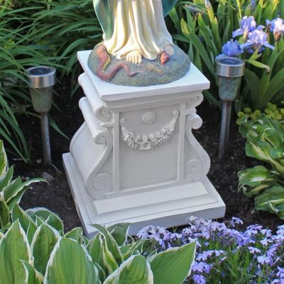 Design Toscano Classic Statuary Garden Plinth Base Riser, White -  660251901732