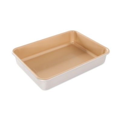 Nordic Ware Treat Nonstick 9x13 Rectangular Baking Pan - Gold, 1