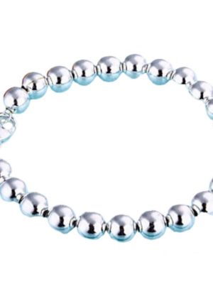 Stock Preferred Women Fashion Jewelry 925 Bead Bangle Bracelet Silver
