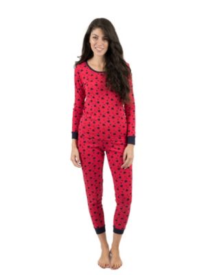 Haute Edition Women's Cozy Christmas Print 2-Piece Jogger Pajama Set