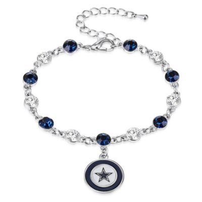 Simran Dallas Cowboys Two Tone Crystal Bangle Bracelet