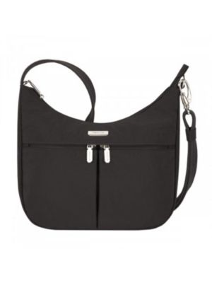 Travelon Women's Anti-Theft Essentials East/west Small Hobo Handbag, Black -  025732054701