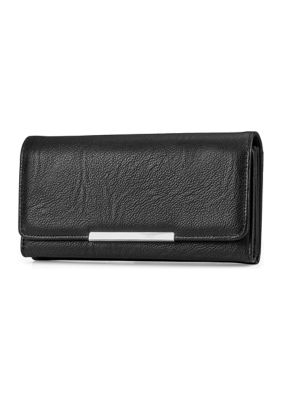 Women's Keychain Wallet Vegan Leather ID Case Accessory Sim Travel Wallet,  Designer Pink (Poppy/Blush) 