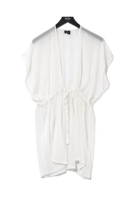 ECHO Women's Solid Tie Front Duster