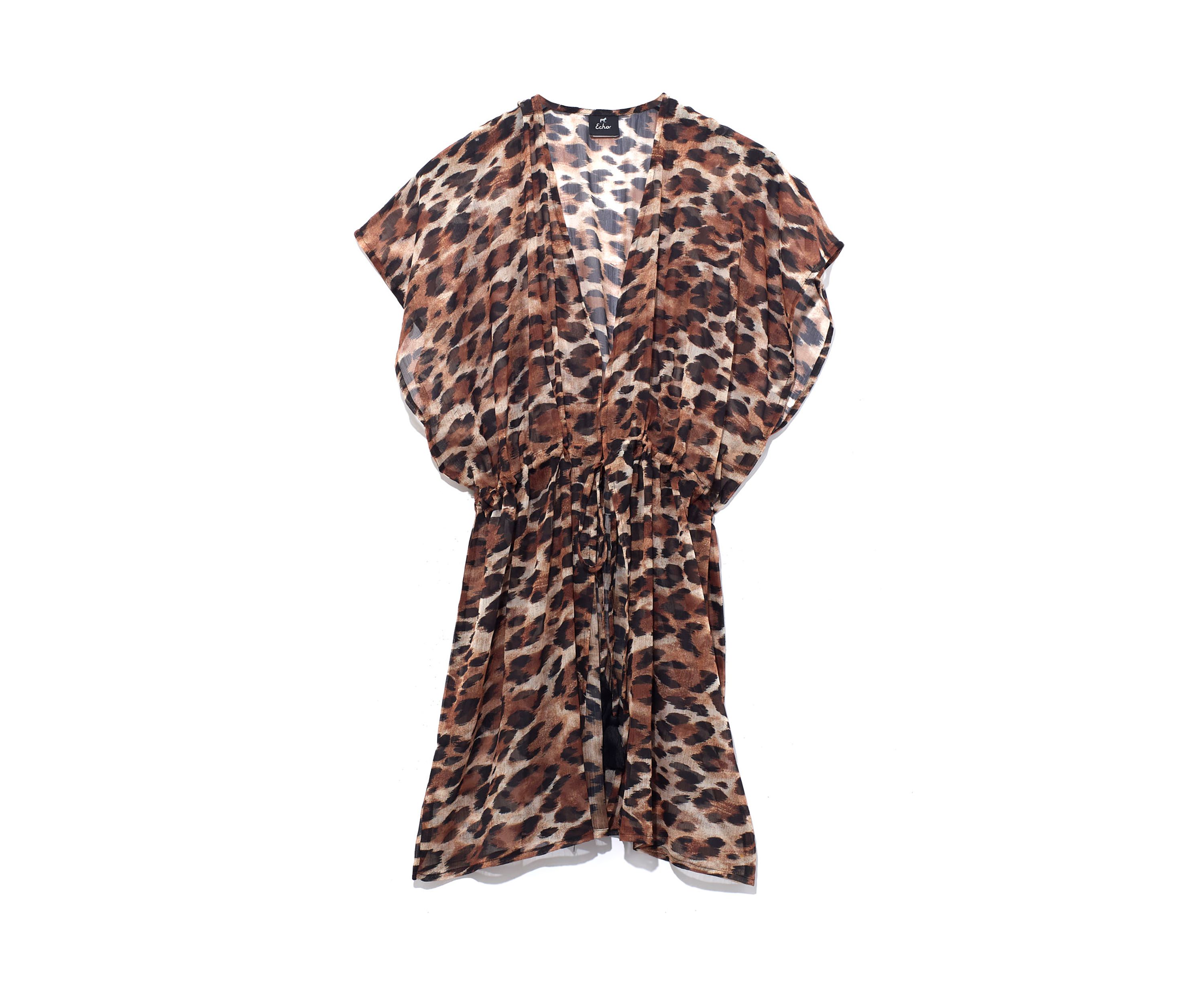 Womens Leopard Printed Duster