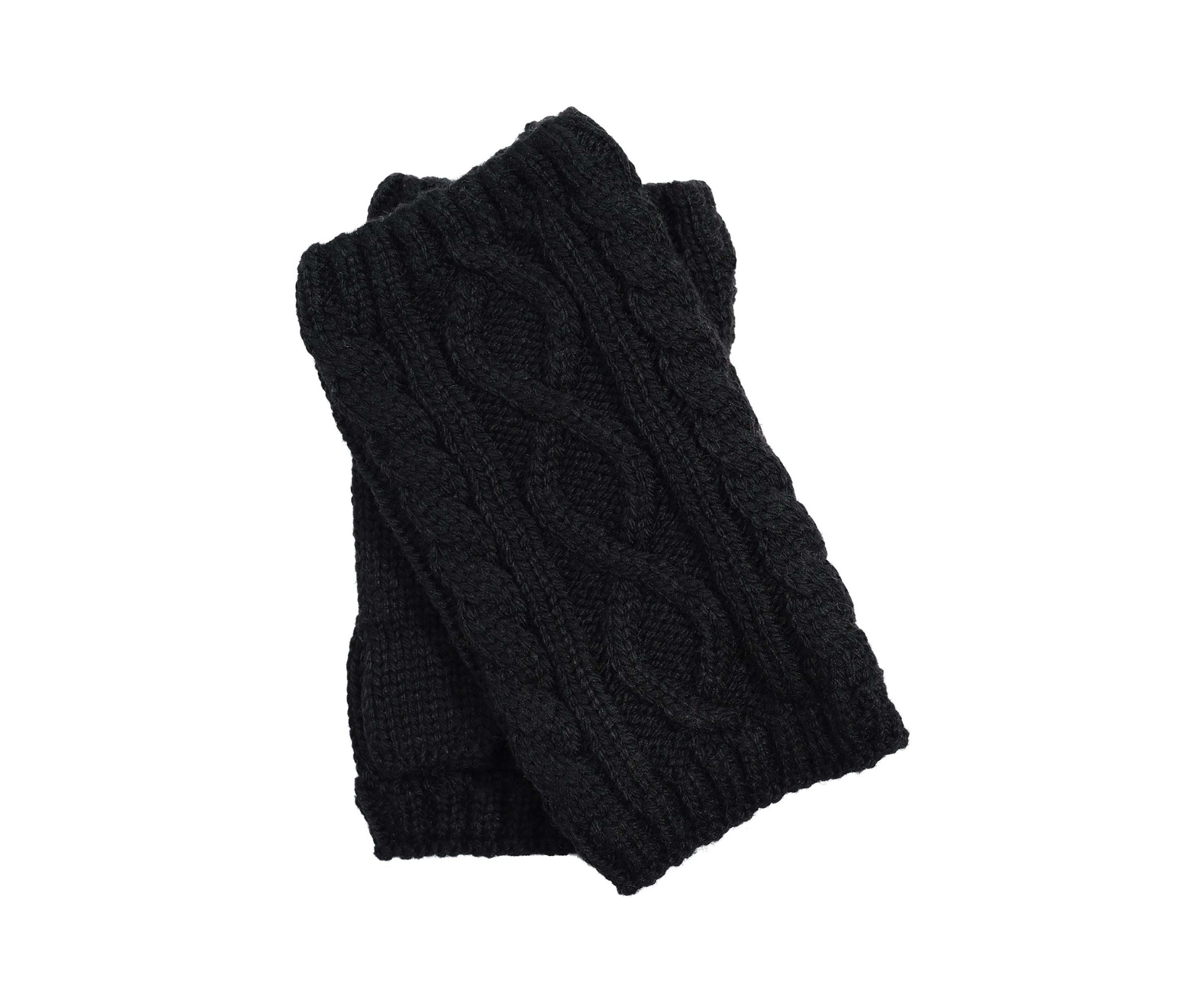 Mixed Cable Knit Hand Warmers
