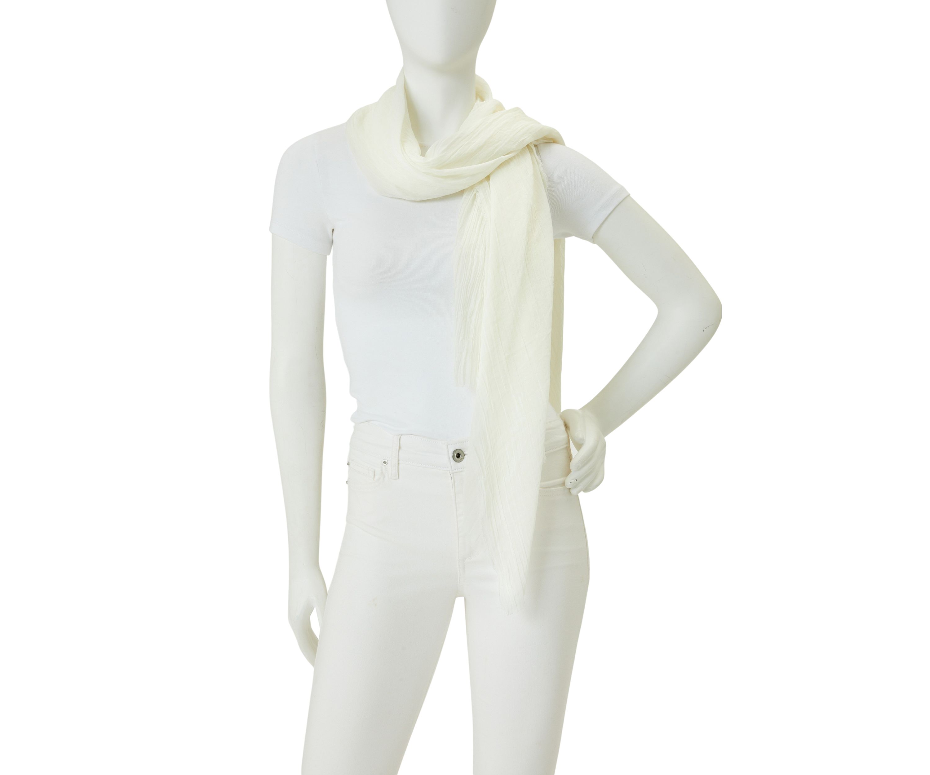 Solid Crinkle Scarf 