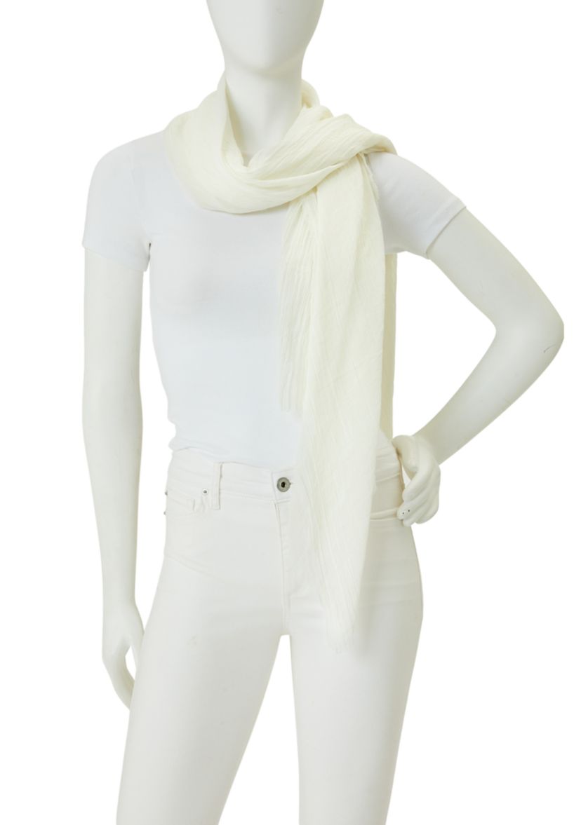Solid Crinkle Scarf 