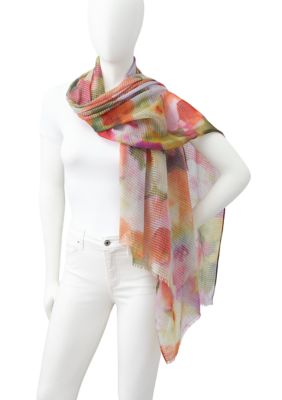 Flora Splash Wrap Scarf