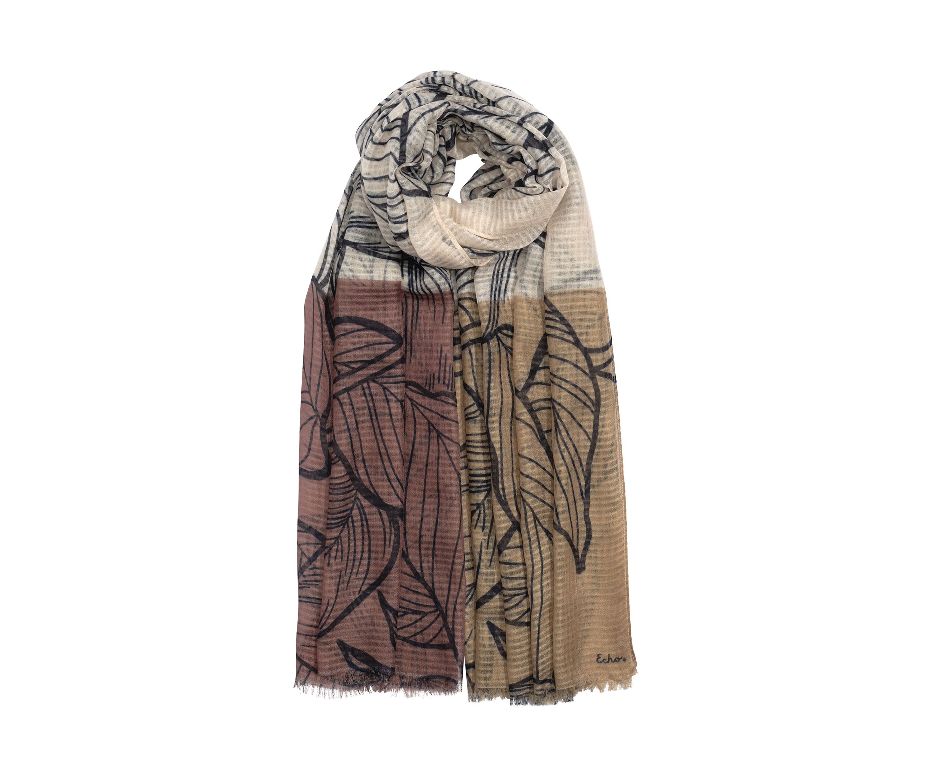 Block Bouquet Wrap Scarf