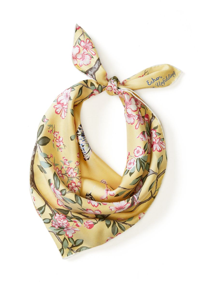 Spring Unfolding Square Scarf 